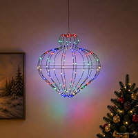 vidaXL Julfinialslampa 192 LED-lampor Mångfärgad Diam. 40 x 40 cm