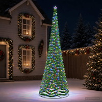 vidaXL Glittrig LED-julgran med fot EKENAS 500 cm 868 LED-lampor