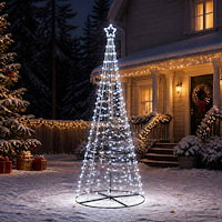 vidaXL LED-spiraljulgran med fot EKENAS 250 cm 370 LED-lampor Kallvit