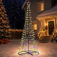 vidaXL LED-spiraljulgran med fot EKENAS 250 cm 370 LED-lampor