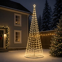 vidaXL LED-spiraljulgran med fot EKENAS 400 cm 588 LED-lampor Varmvit