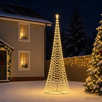 vidaXL LED-spiraljulgran med fot EKENAS 500 cm 868 LED-lampor Varmvit