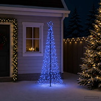 vidaXL Spiraljulgran med LED och markspett EKENAS 180 cm