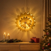 vidaXL Julbelysning RAAHE 10 LED-lampor Varmvit 45 x 17 x 45 cm