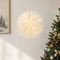 vidaXL Julbelysning RAAHE 10 LED-lampor Varmvit 45 x 17 x 45 cm