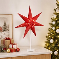 vidaXL Julbelysning RAAHE Varmvit 35 x 15 x 55 cm