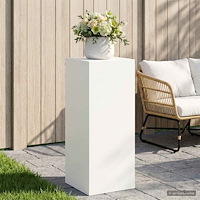 vidaXL Växtställ Vit 40 x 40 x 100 cm Stål