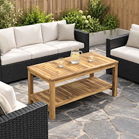 vidaXL Kaffeebord Vit tvätt 100,5 x 49 x 45 cm Massivt Akaciaträ