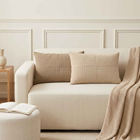 vidaXL Kuddöverdrag 6 st ALMELO Brun 30 x 50 cm manchester