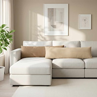 vidaXL Kuddöverdrag 2 st ALMELO Brun 40 x 145 cm manchester