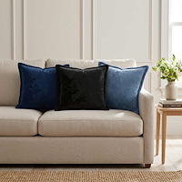 vidaXL Kuddöverdrag 2 st HOUTEN Mörkblå 30 x 30 cm Flanell
