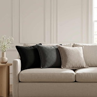 vidaXL Kuddöverdrag 6 st HOUTEN Svart 35 x 35 cm Bouclé