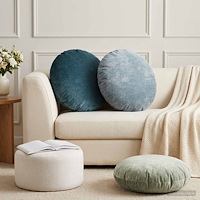 vidaXL Kasta Kudde 6 st HEERLEN Ljusblå Diam. 60 cm Chenilletyg