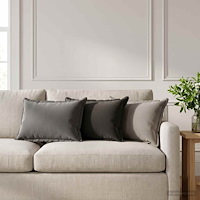 vidaXL Kasta Kudde 6 st HOUTEN Antracit 40 x 60 cm Polyester