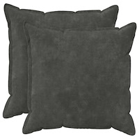 vidaXL Kasta Kudde 2 st HOUTEN Antracit 80 x 80 cm Mikrofiber Fleece