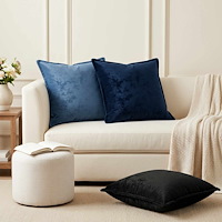 vidaXL Kuddöverdrag 6 st HOUTEN Svart 55 x 55 cm Flanell