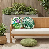 vidaXL Kasta Kudde 6 st HEERLEN Bladdesign Diam. 50 cm Polyester