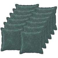 vidaXL Kasta Kudde 12 st HOUTEN HavBlå 45 x 45 cm Mikrofiber Fleece