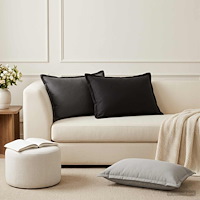 vidaXL Kasta Kudde 2 st HOUTEN Antracit 50 x 80 cm Polyester