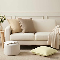 vidaXL Kasta Kudde 2 st HOUTEN Taupe 60 x 60 cm Polyester