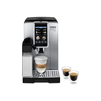 Delonghi De'Longhi Dinamica Plus ECAM380.85.SB - automatisk kaffekokare med mjölkskummare - 15 bar - silver/svart (Skadad)