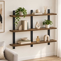 vidaXL Vägg hylla Rökt ek 79.5 x 13.5 x 58 cm Konstruerat trä