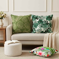 vidaXL Kudde 2 st HOUTEN Flerfärgsdesign 60 x 60 cm Polyester