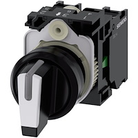 Siemens Siemens 3SU11002BL601NA0 Vridkontakt, kan belysas, svart/vit...