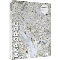 Pomegranate Europe Ltd Gareth Fuller: Map of DC and The Declaration of Independence 1000-Piece Double Sided Jigsaw Puzzle