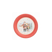 PAPSTAR Tallrik PAPSTAR Santa 23cm 10/fp