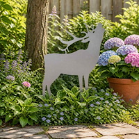 vidaXL Trädgårdspinne 46 x 30 cm Galvaniserat stål Silver