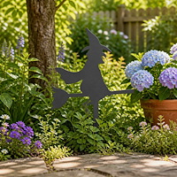vidaXL Trädgårdspinne 36 x 24 cm Stål Svart