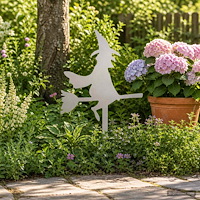 vidaXL Trädgårdspinne 36 x 24 cm Rostfritt stål Silver