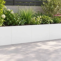 vidaXL Stödvägg 2 st 60 x 12 x 30 cm Stål Vit