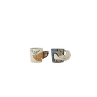 Bloomingville Bloomingville Hezha espressokoppar 55 ml stengods, blå, 2-pa...