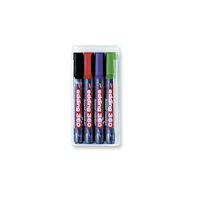 Povl Klitgaard & Co. edding 4-360-4 whiteboardpennor, 4-pack, svart, blå, röd, gr...