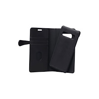 KEY Gear Buffalo Galaxy S10 Plus plånboksfodral, svart läder, 3...