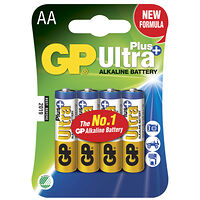 GP Ultra Plus Alkaline AA 4-pack