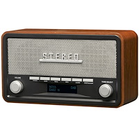 Denver Radio DAB+/FM Klocka Bluetooth DAB-18 Trähölje