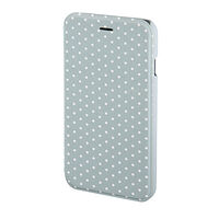 Hama Plånboksväska DesignLine iPhone 6/7/8/SE Dots Glow Grey