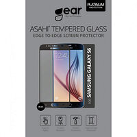 GEAR Härdat Glas 3D Full Cover Svart Samsung S6
