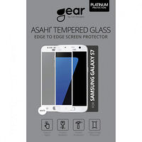 GEAR Härdat Glas 3D Full Cover Vit Samsung S7