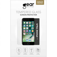 GEAR Glass Prot. Flat Case Friendly 2.5D GOLD iPhone6/7/8/SE