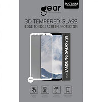 GEAR Härdat Glas 3D Full Cover Vit Samsung S8
