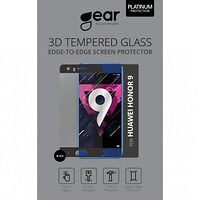 GEAR Härdat Glas 3D Full Cover Svart Huawei Honor 9