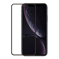 GEAR Glass Prot. Curved Black Frame 3D PLATINUM iPhone XR/11