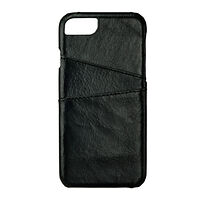ONSALA COLLECTION Mobilskal Skinn Svart med Kortfack iPhone 6/7/8/SE