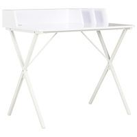 vidaXL Skrivbord vit 80x50x84 cm