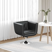 vidaXL Barstol svart konstläder