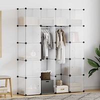 vidaXL Förvaringsskåp med 14 utrymmen vit 37x146x180,5 cm